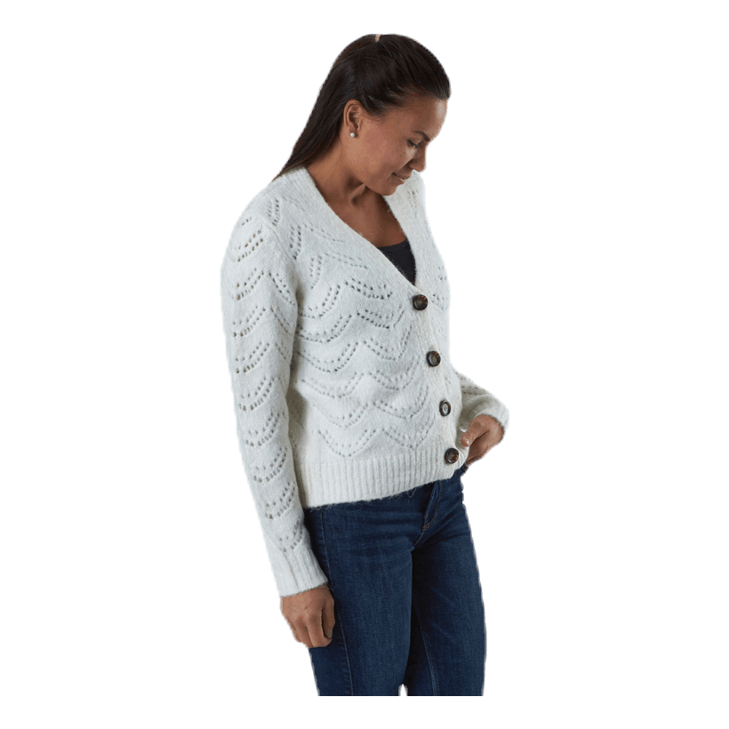 Bibi Ls  Knit Cardigan White