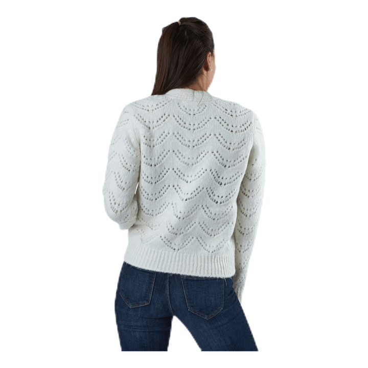 Bibi Ls  Knit Cardigan White