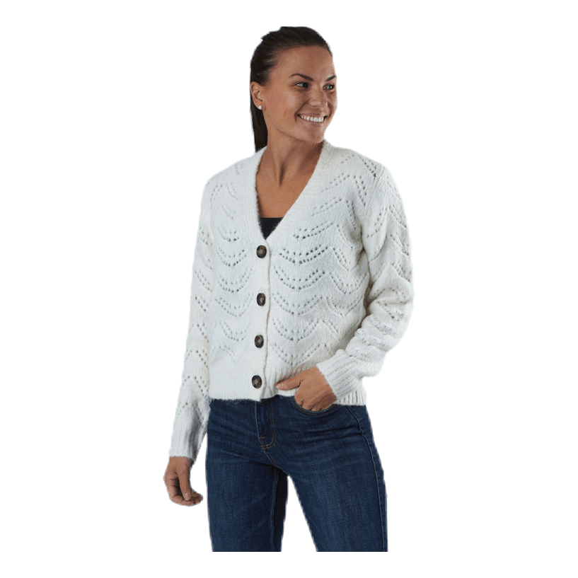 Bibi Ls  Knit Cardigan White