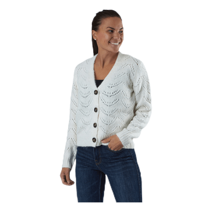 Bibi Ls  Knit Cardigan White