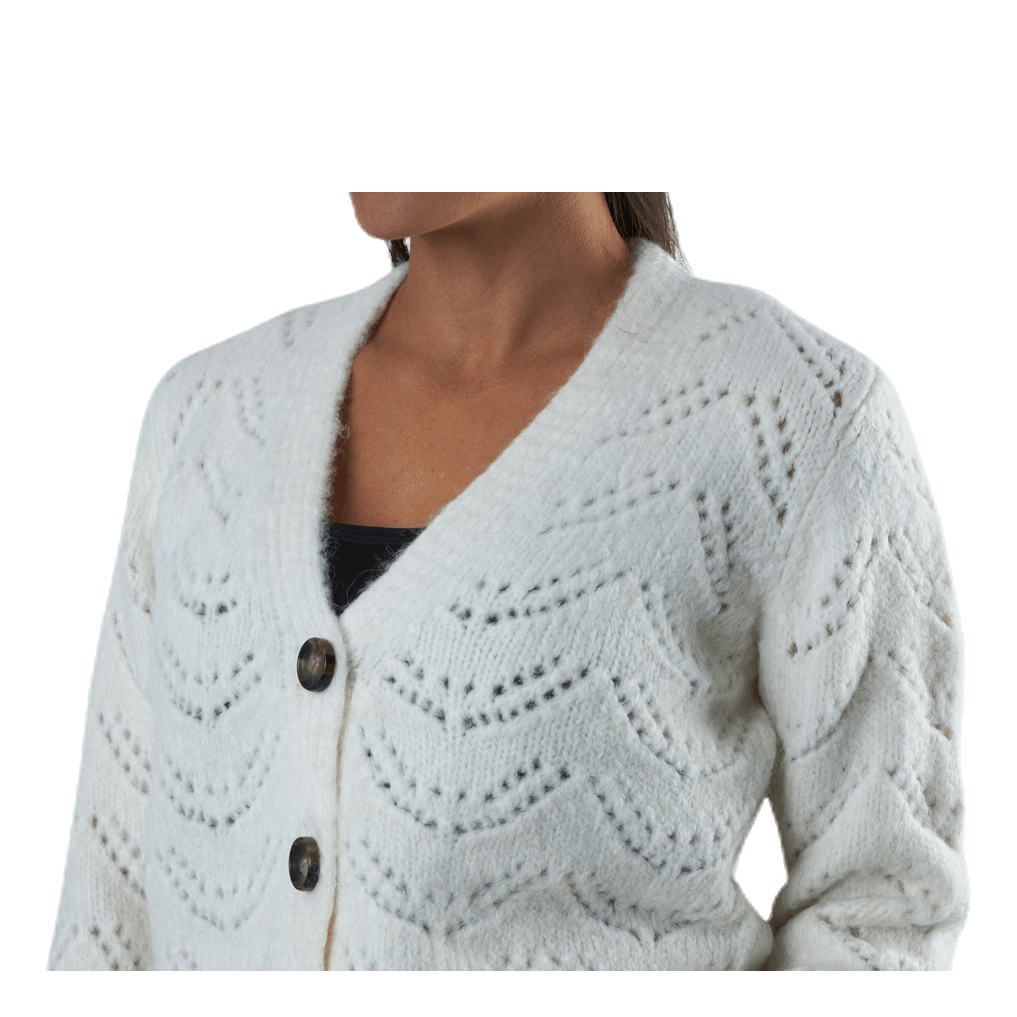 Bibi Ls  Knit Cardigan White