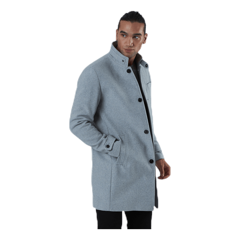 Jack Jones Melton Wool Coat Grey – - Main Image