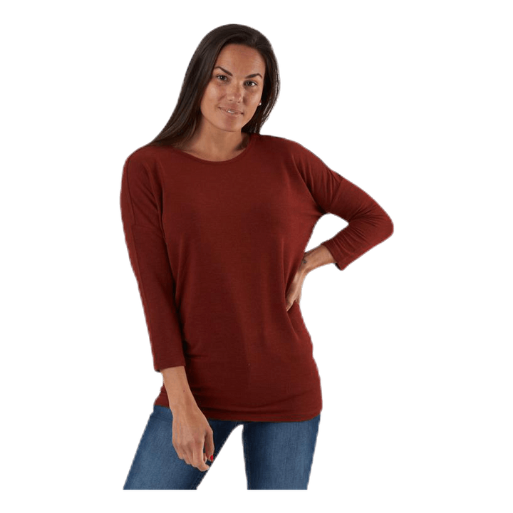 Glamour 3/4 Top Jrs Red