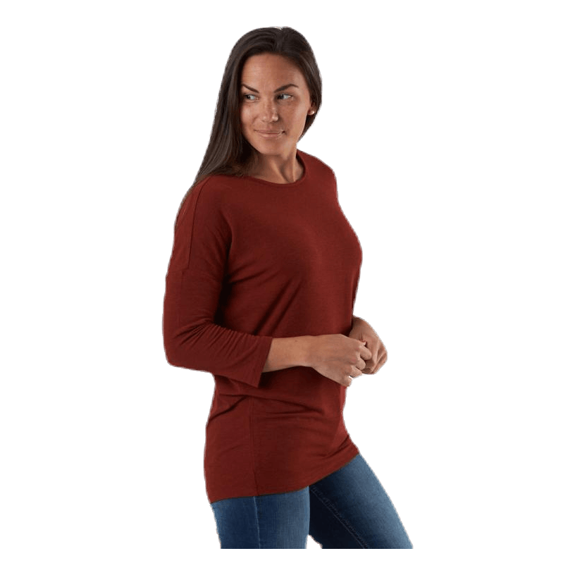 Glamour 3/4 Top Jrs Red