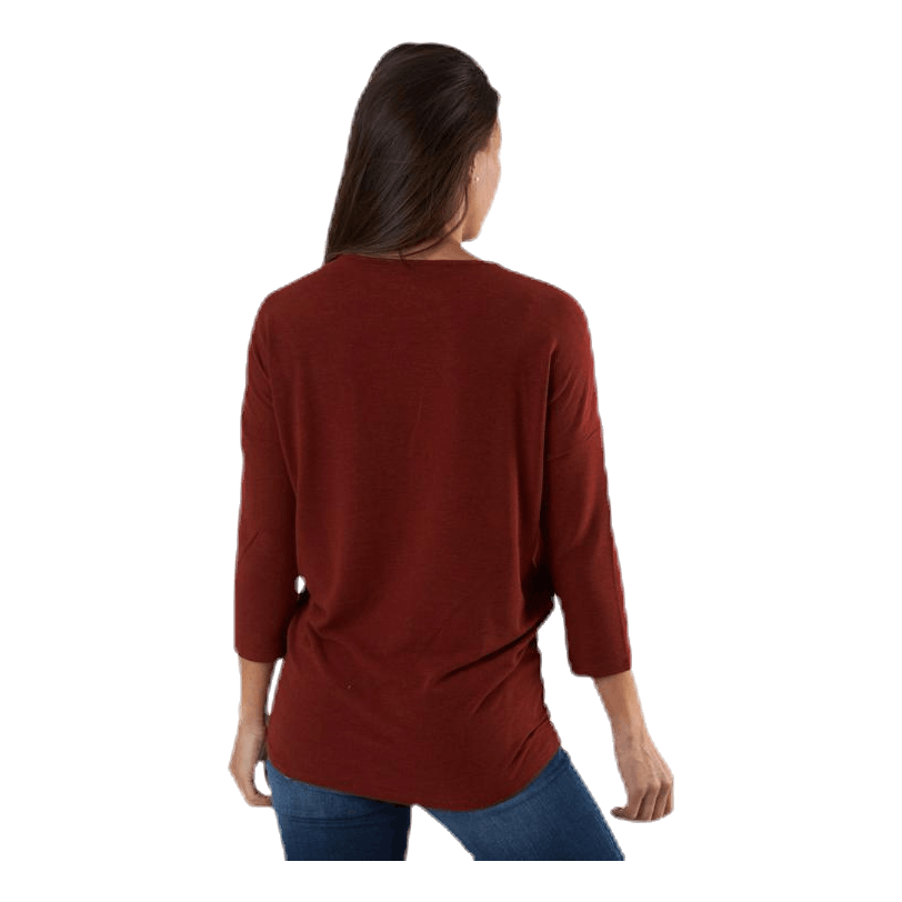 Glamour 3/4 Top Jrs Red