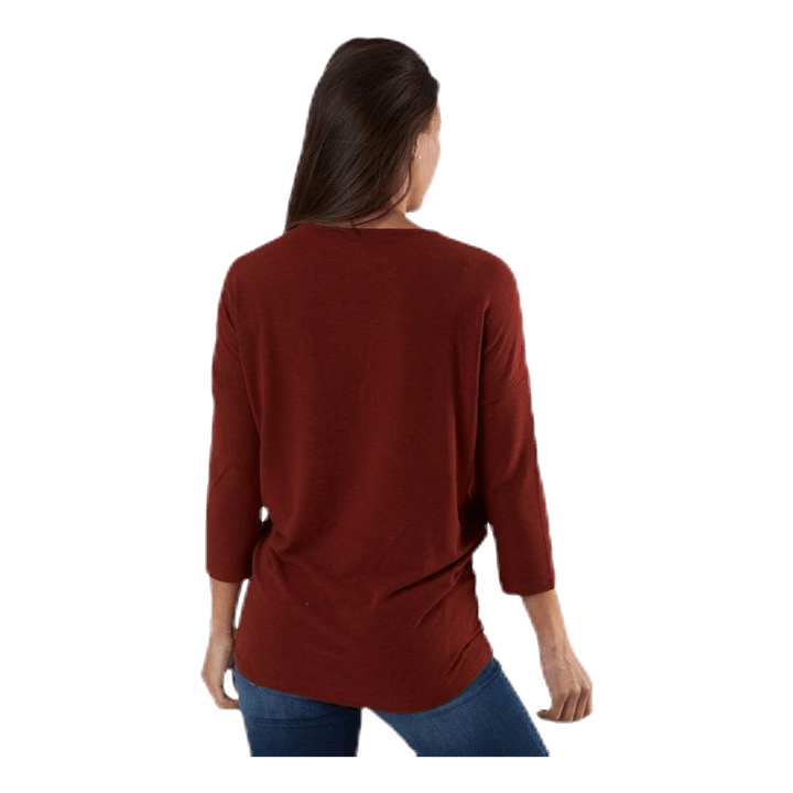 Glamour 3/4 Top Jrs Red