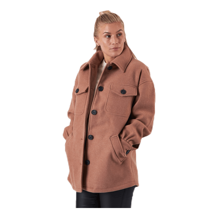 Liva Shacket Otw Beige