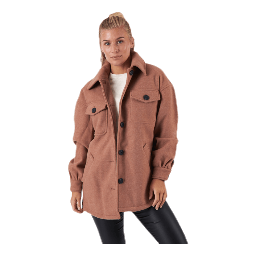 Liva Shacket Otw Beige