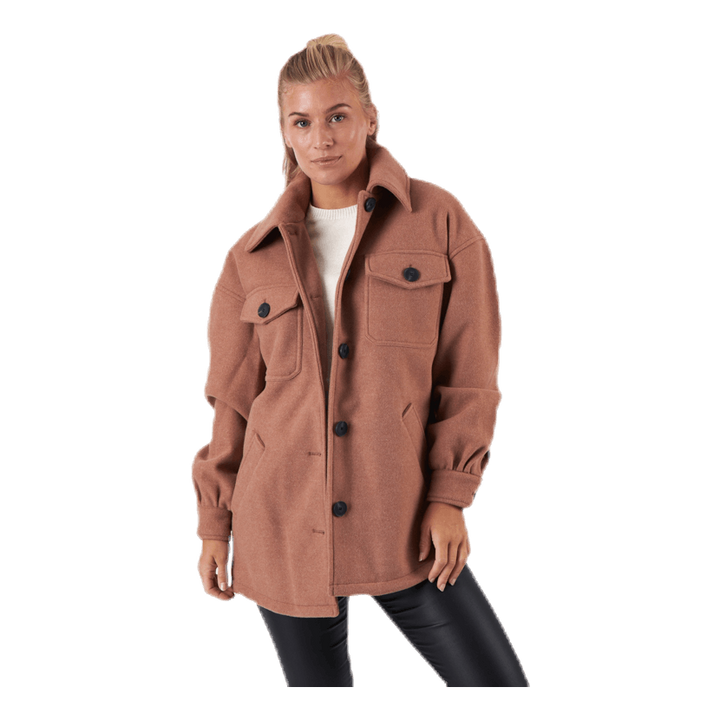 Liva Shacket Otw Beige