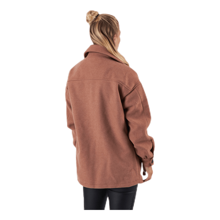 Liva Shacket Otw Beige