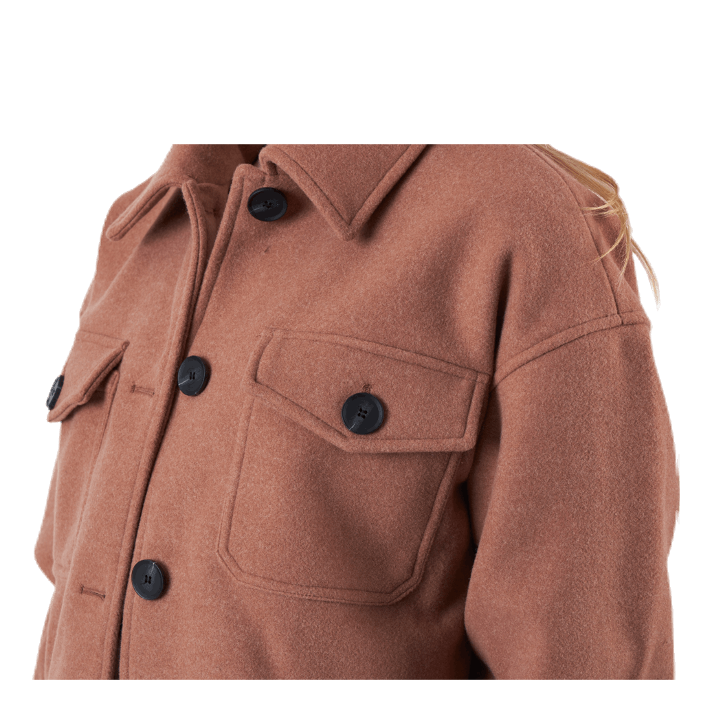 Liva Shacket Otw Beige