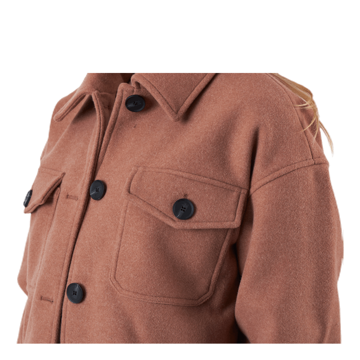 Liva Shacket Otw Beige