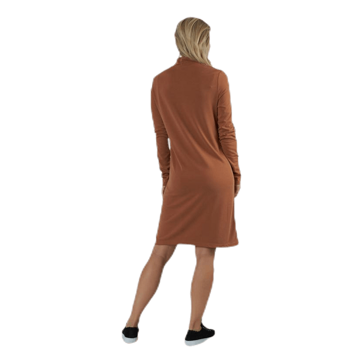 Bamala T-Neck Ls Dress Beige