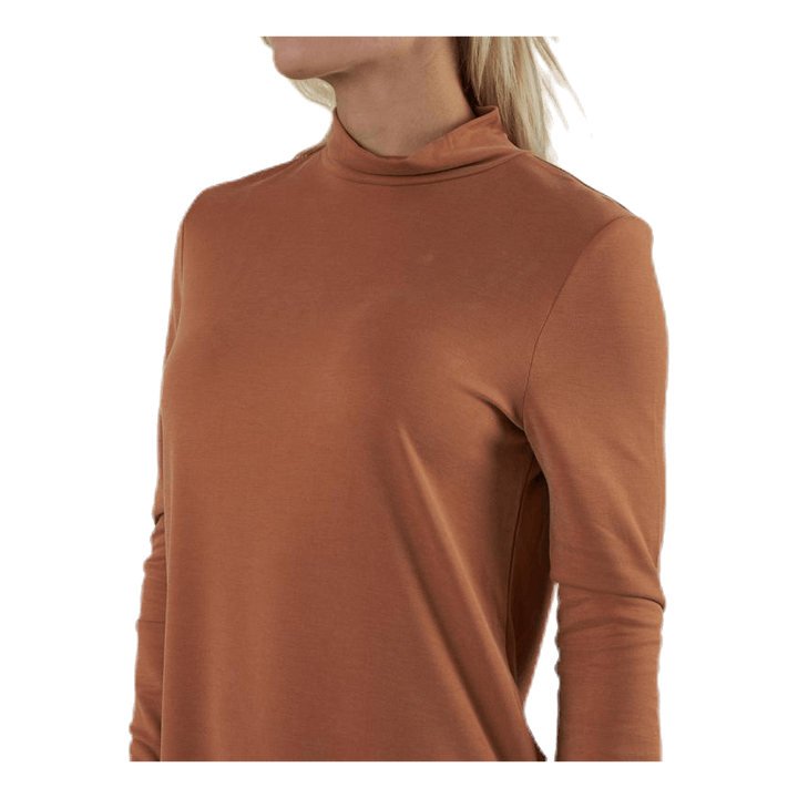 Bamala T-Neck Ls Dress Beige