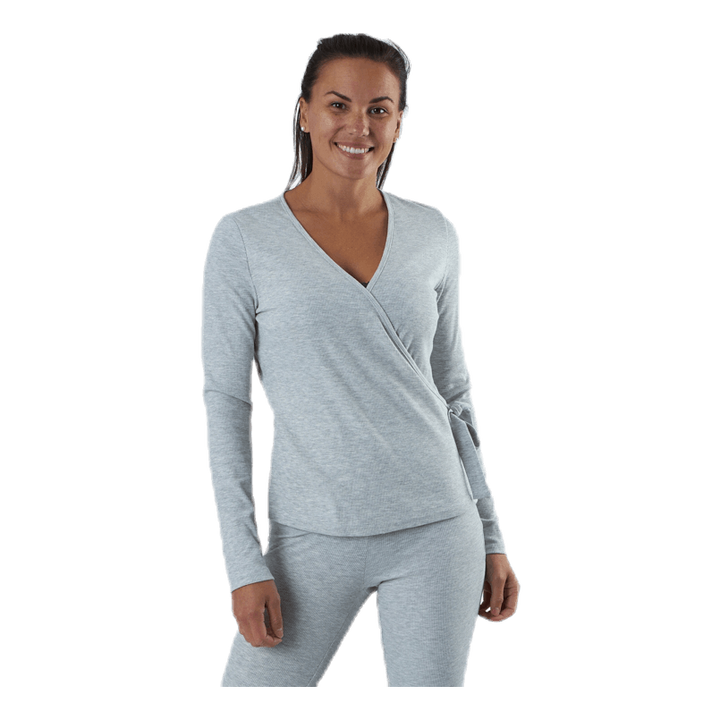 Rosa Wrap Top Lounge Bc Grey