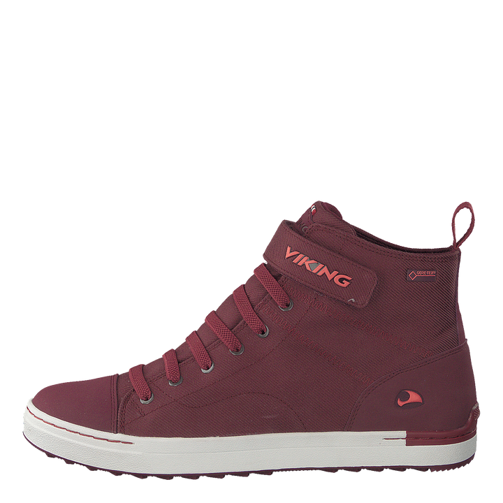 Skien Mid Gtx Wine/coral