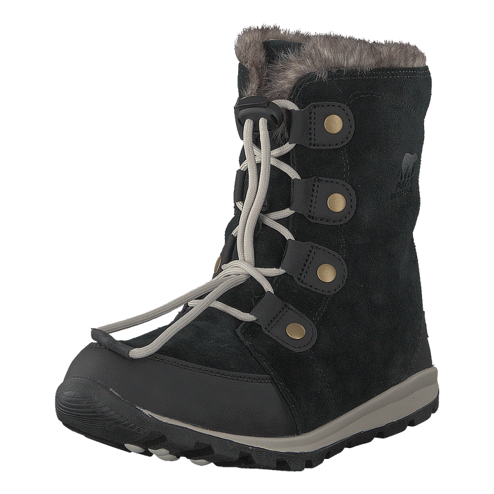 Youth Whitney Suede 010, Black, Dark Stone