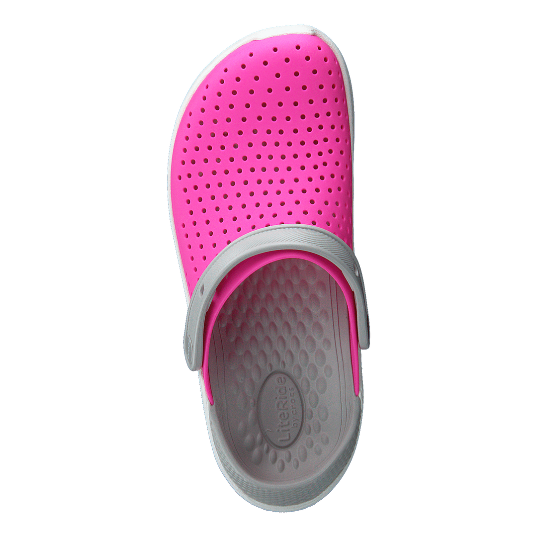 LiteRide Clog Kids Electric Pink / White