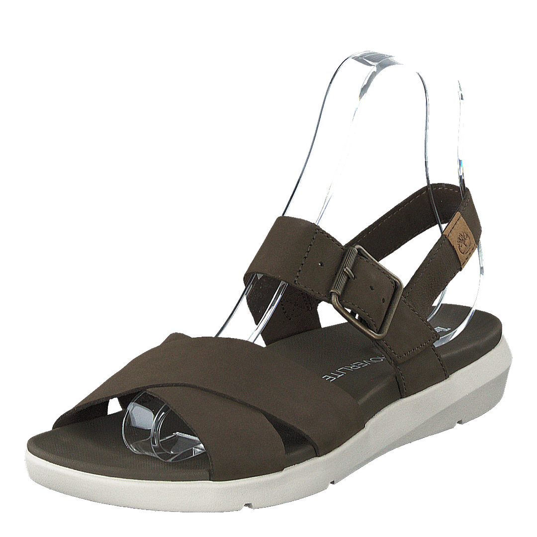 Wilesport Lthr Sandal Olive Nubuck