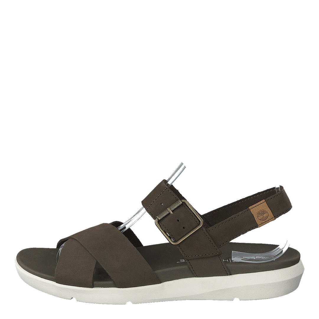 Wilesport Lthr Sandal Olive Nubuck