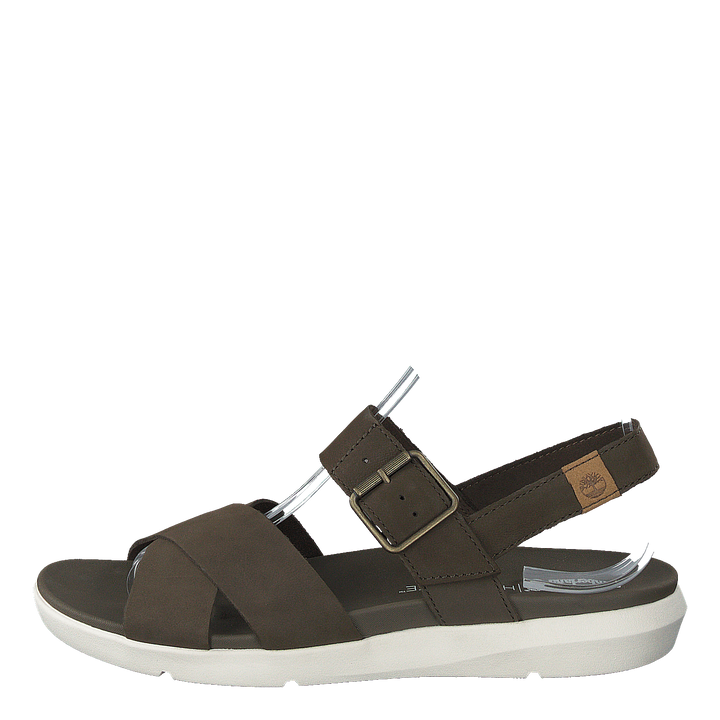 Wilesport Lthr Sandal Olive Nubuck
