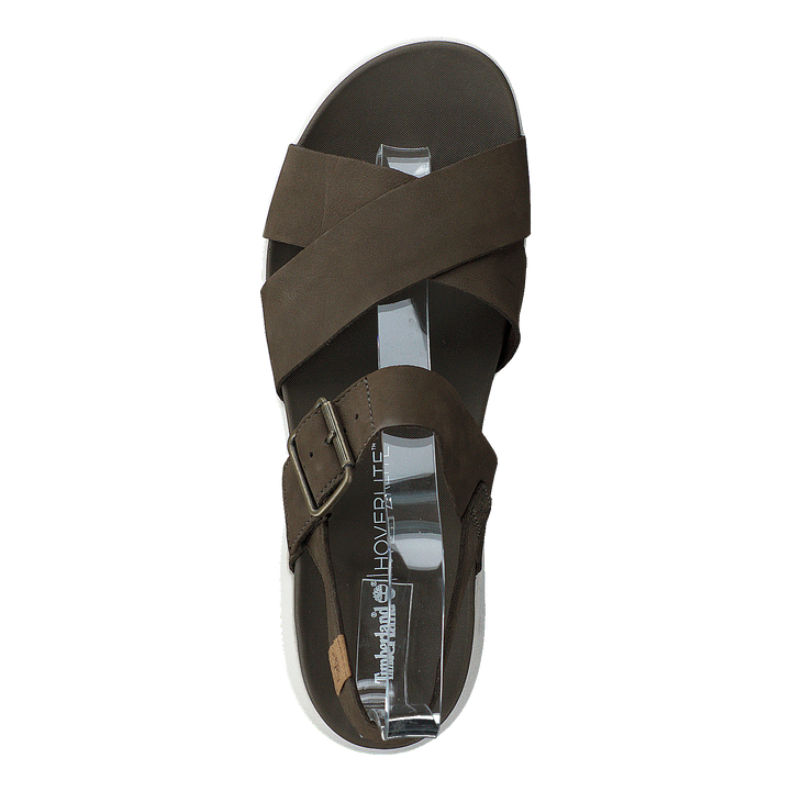 Wilesport Lthr Sandal Olive Nubuck