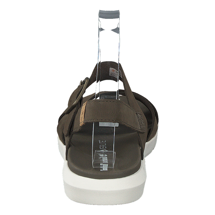 Wilesport Lthr Sandal Olive Nubuck