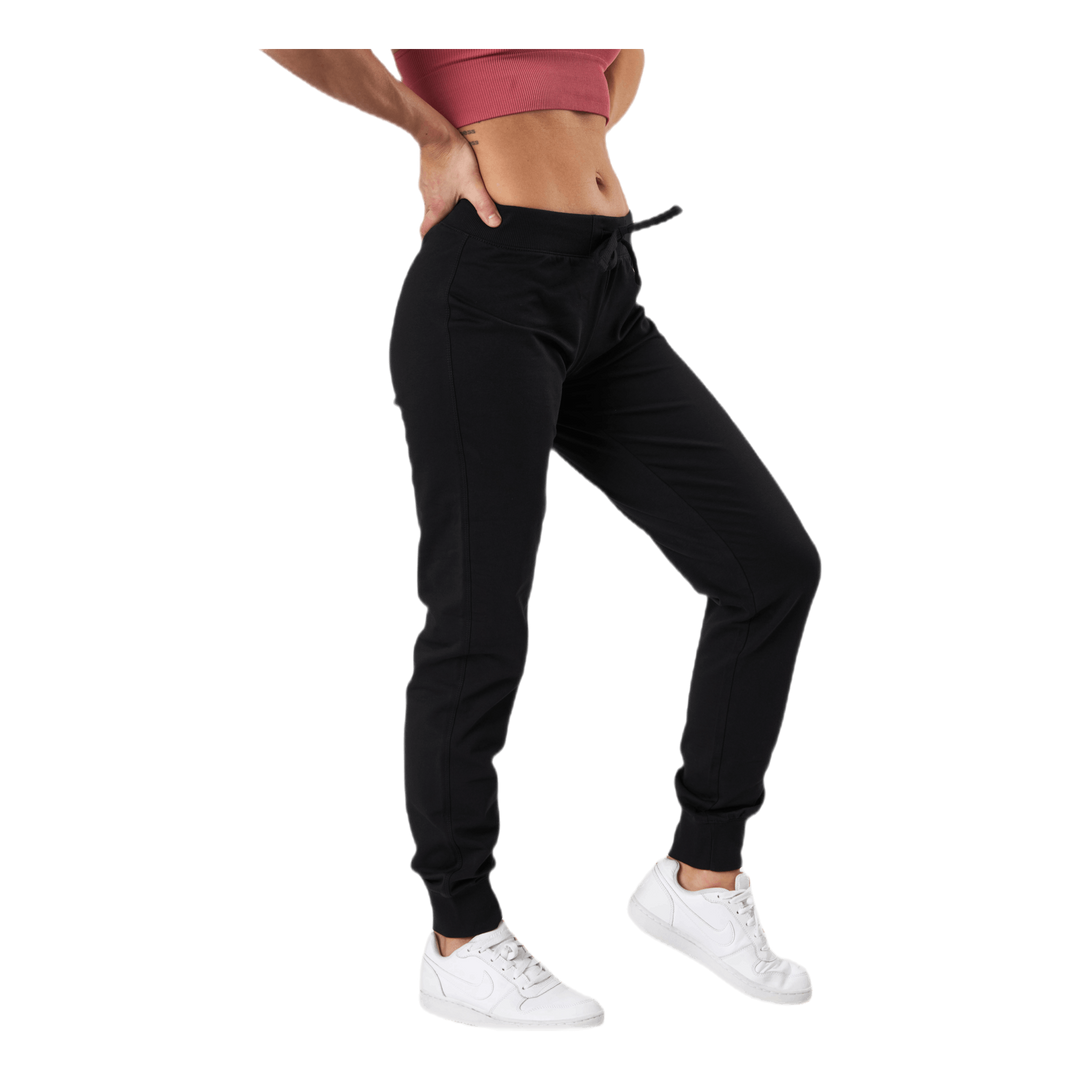 Rib Cuff Pants Svart