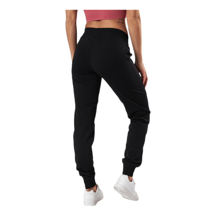 Rib Cuff Pants Svart