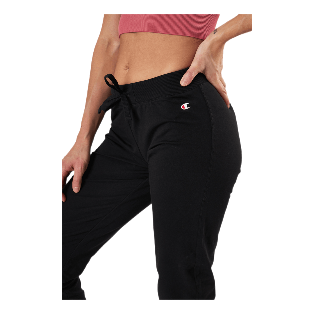 Rib Cuff Pants Svart