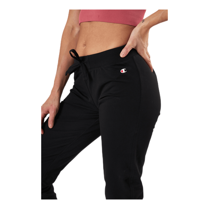 Rib Cuff Pants Svart