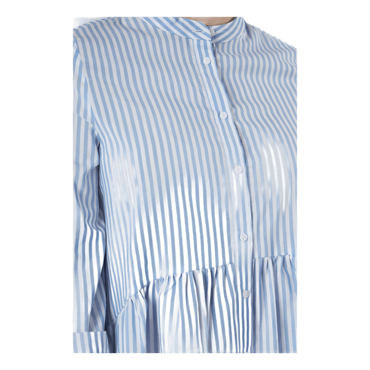 Ditte Life  Stripe 3/4 Dress W White