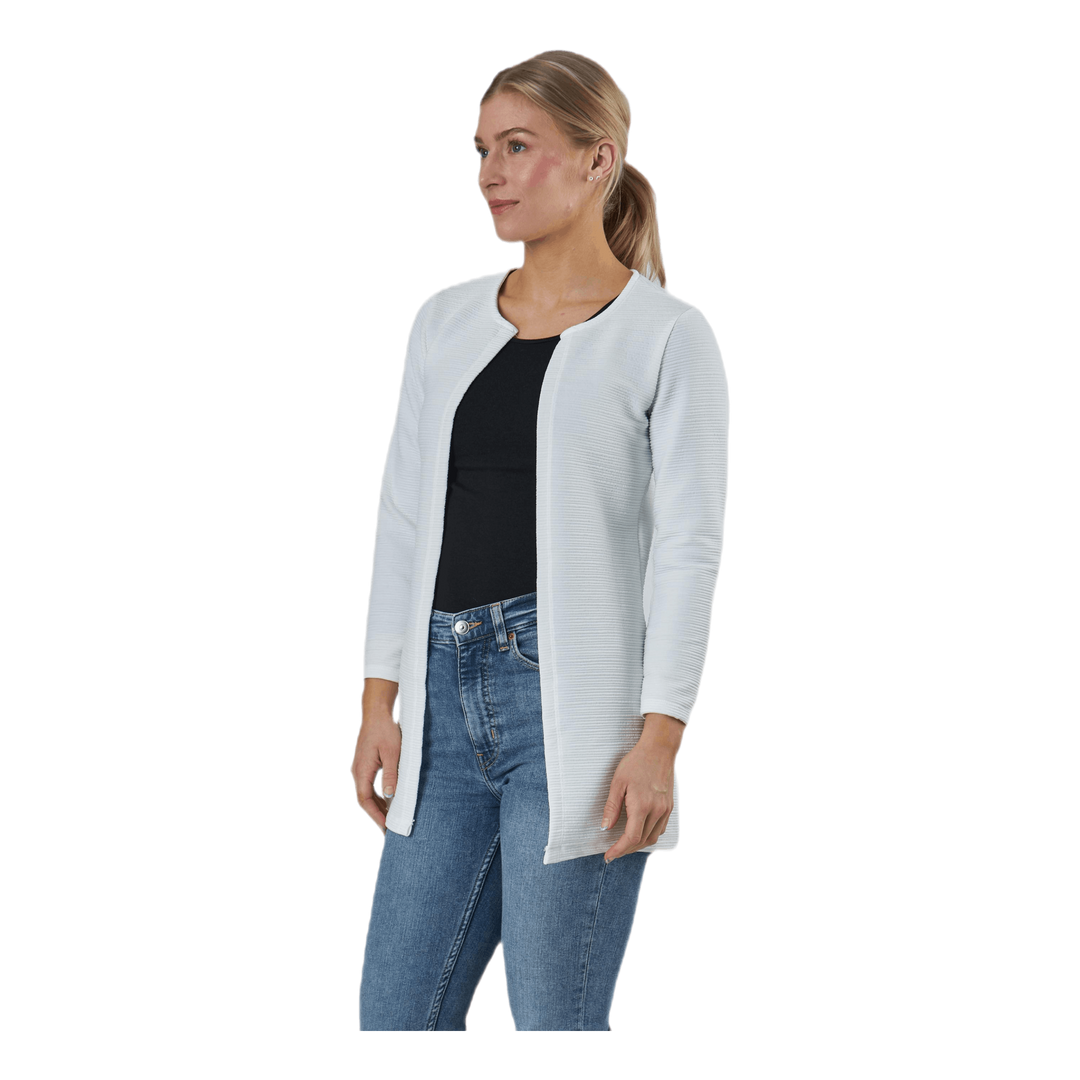 Leco 7/8 Long Cardigan White