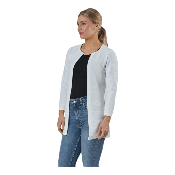 Leco 7/8 Long Cardigan White