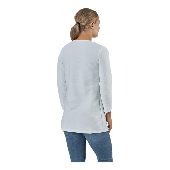 Leco 7/8 Long Cardigan White
