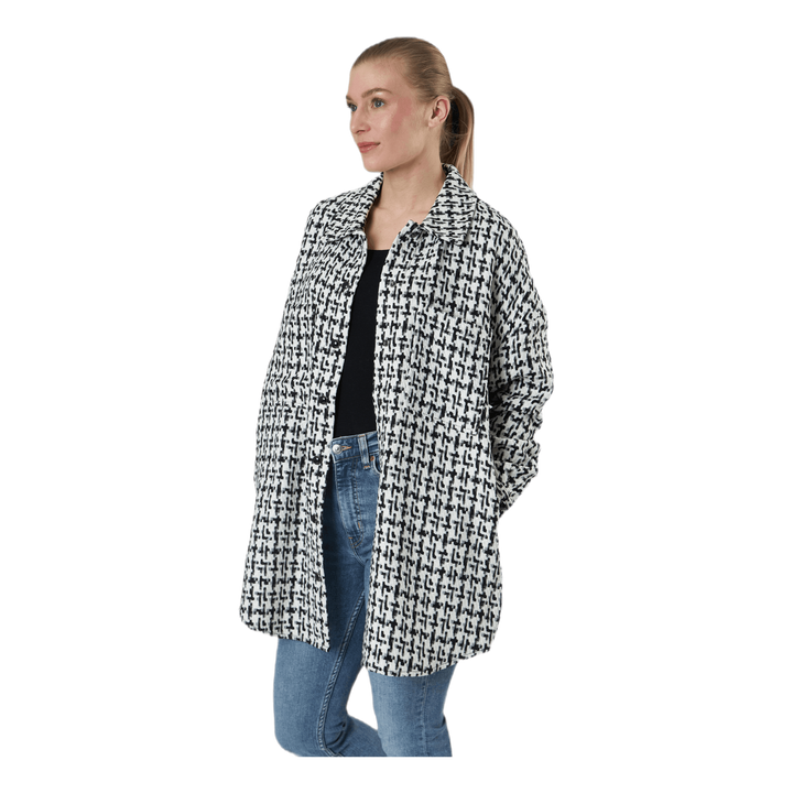 Sally Boucle Shacket Cc Otw White