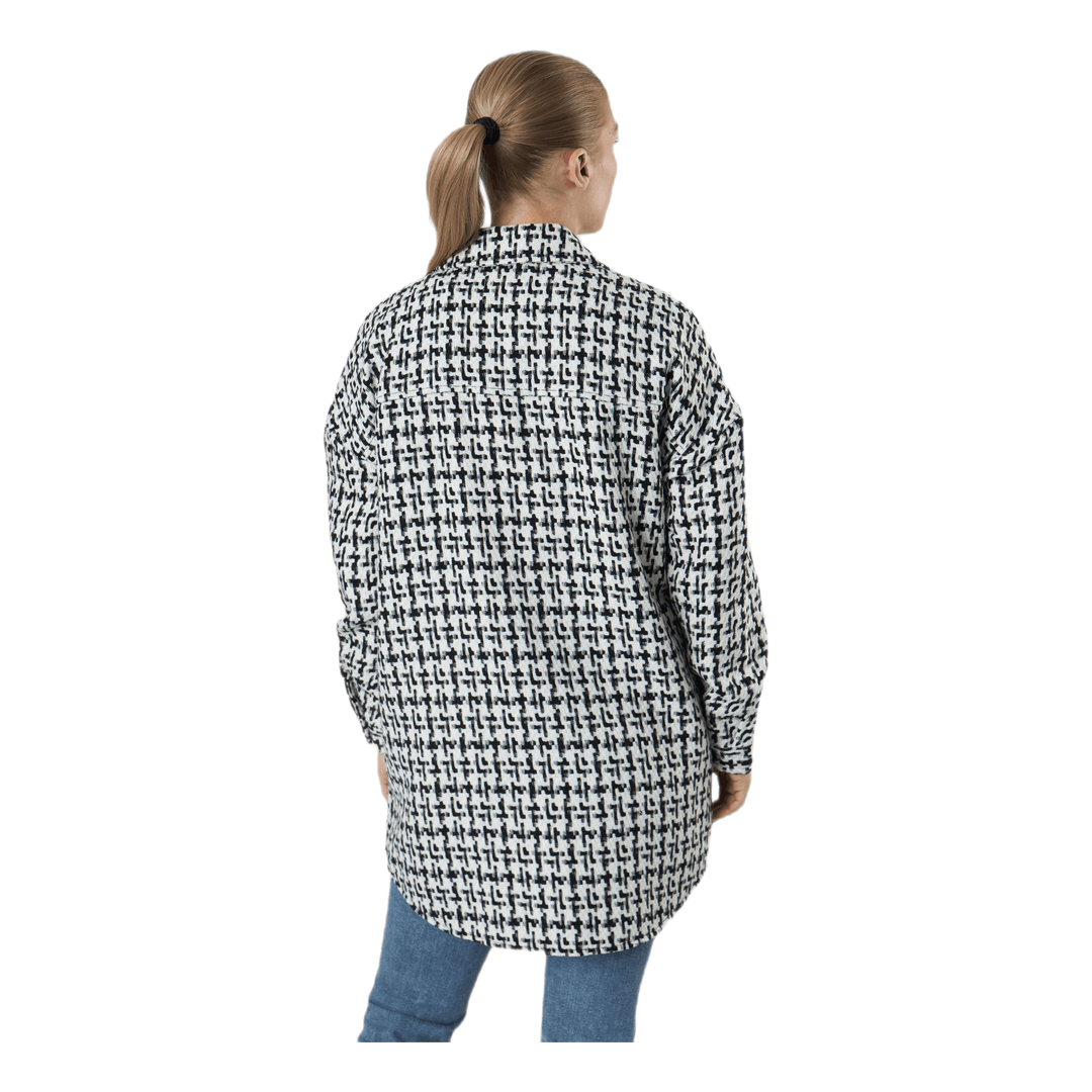 Sally Boucle Shacket Cc Otw White