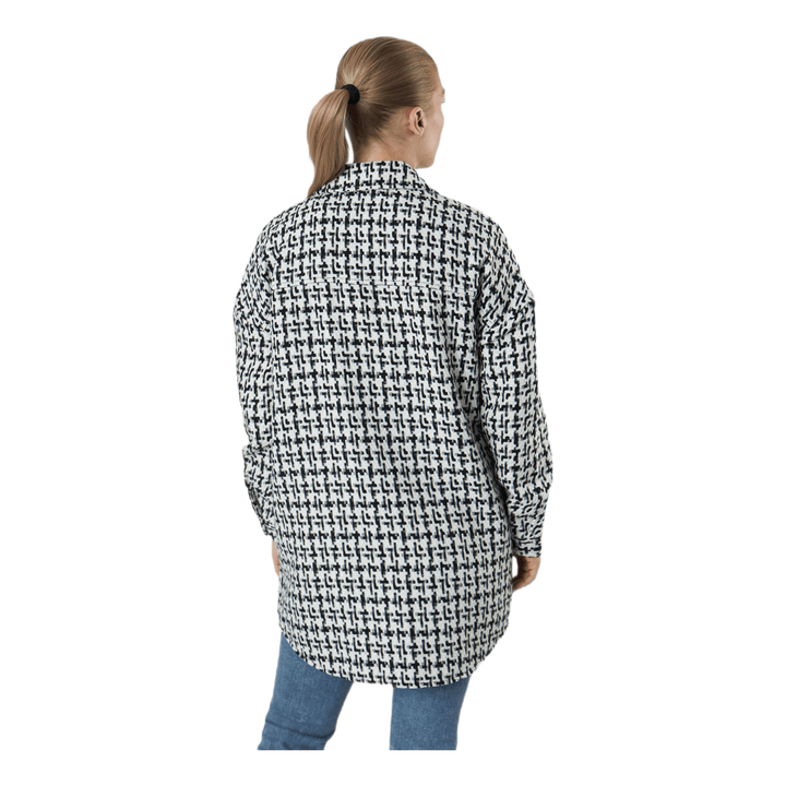 Sally Boucle Shacket Cc Otw White