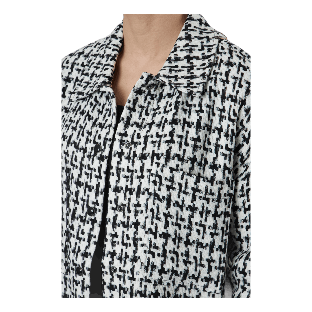 Sally Boucle Shacket Cc Otw White