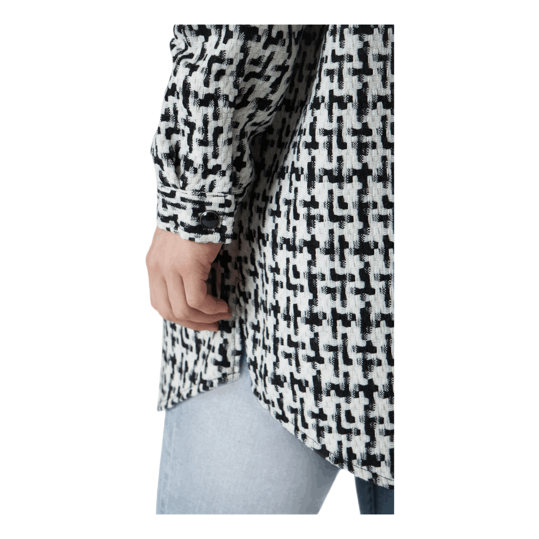 Sally Boucle Shacket Cc Otw White