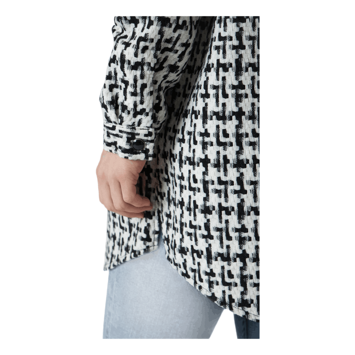 Sally Boucle Shacket Cc Otw White