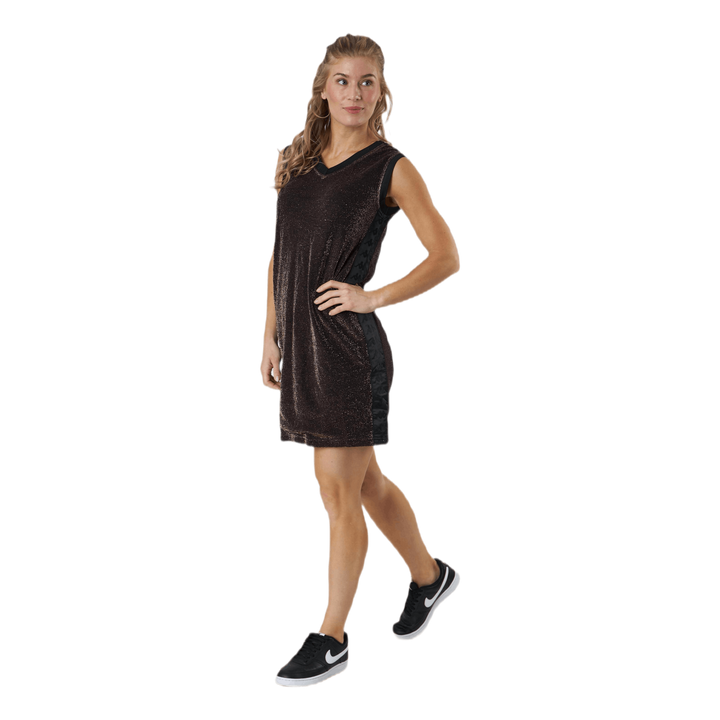 Lady Dress, Auth Sparkle Exar Brown/Black