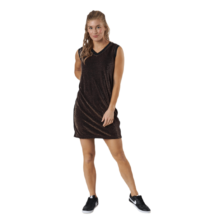 Lady Dress, Auth Sparkle Exar Brown/Black