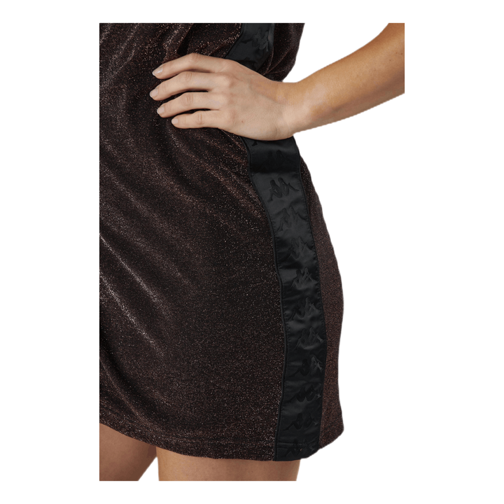 Lady Dress, Auth Sparkle Exar Brown/Black