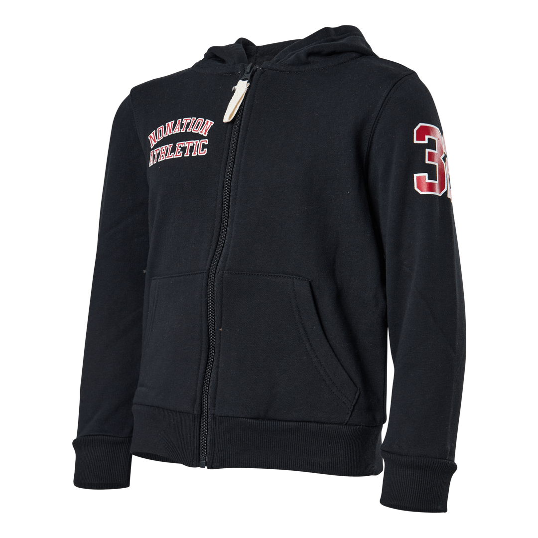 Alpha Full Zip Hood Black