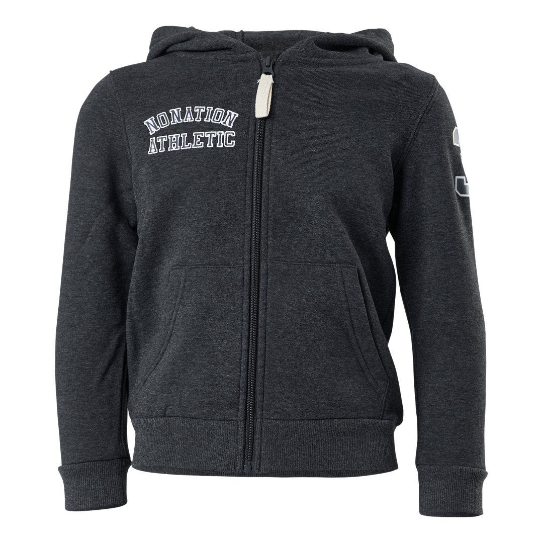 Alpha Full Zip Hood Grey