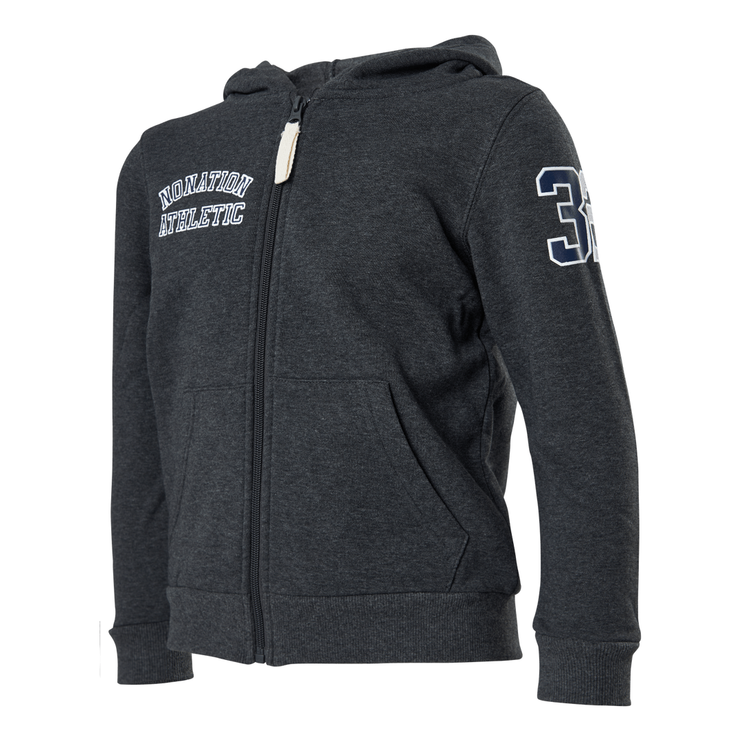 Alpha Full Zip Hood Grey