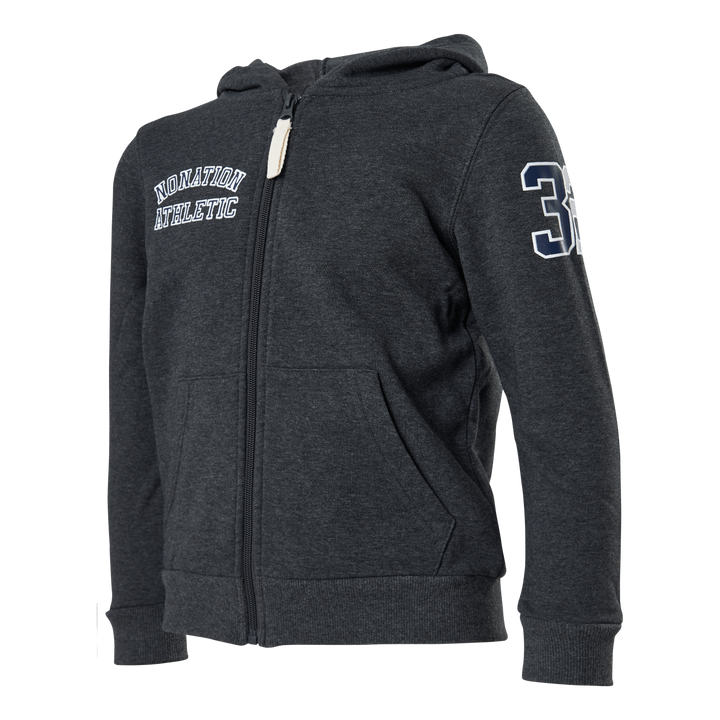 Alpha Full Zip Hood Grey