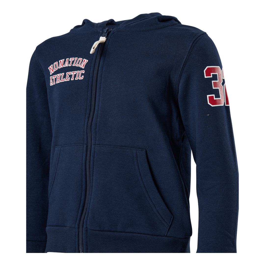 Alpha Full Zip Hood Blue