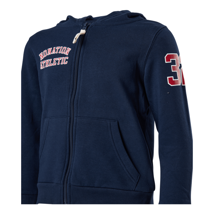 Alpha Full Zip Hood Blue